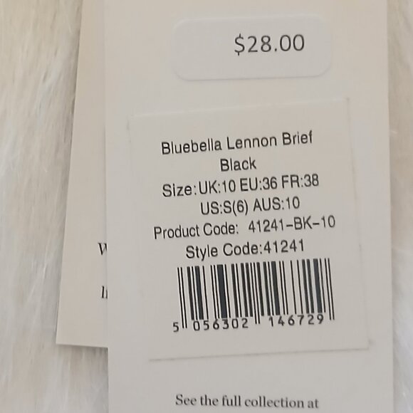 Bluebella Lennon Breif Black Small (6) NWT - Picture 3 of 7
